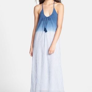 Soft Joie Women's S Blue Rees Dip Dye Stripe Dress